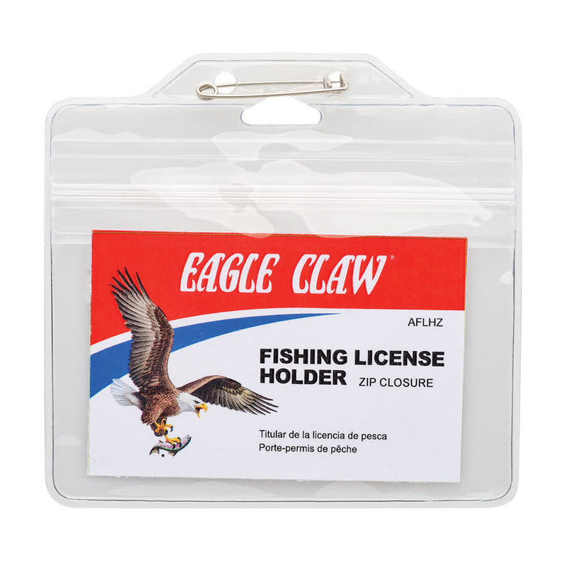 Eagle Claw Fishing License Holder w/Zip Closure