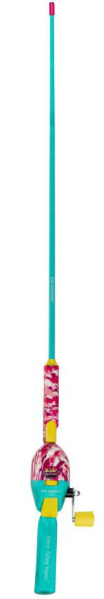 Profishiency Tangle-FREE 34" Pink/Blue Spincast Combo