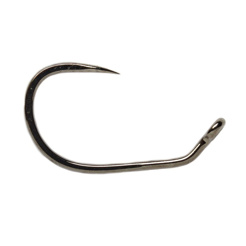Fulling Mill Jig Force Short Black Nickel Barbless Hook