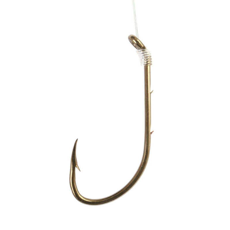 Eagle Claw 139H Bronze Snelled Baitholder Hook