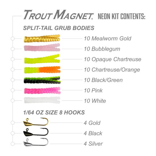 Trout Magnet 82 pc Neon Kit