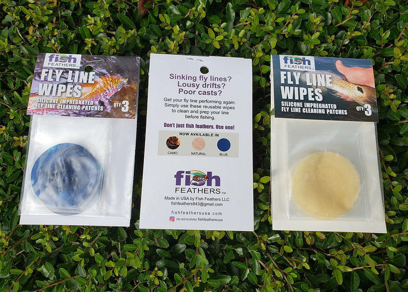 Fish Feathers Fly Line Wipes Camo
