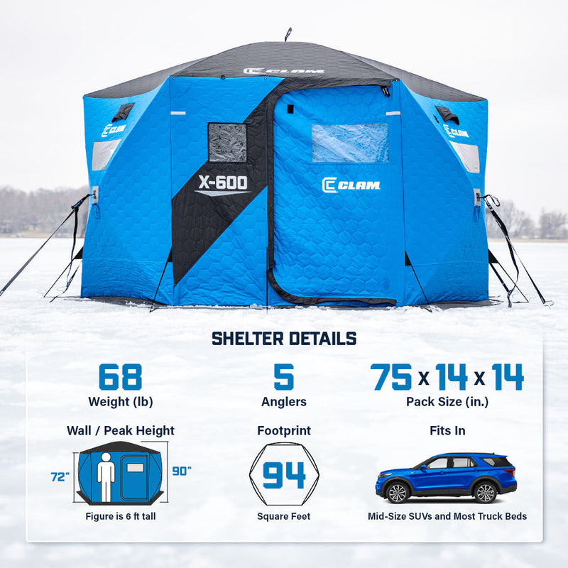 Clam X-600 Thermal Hub Shelter