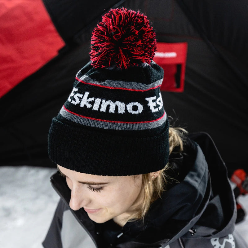 Eskimo Black Ice Pom Hat