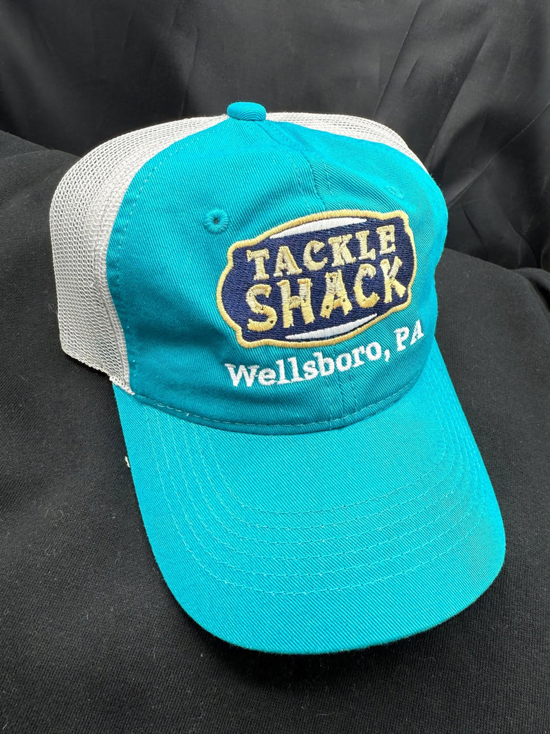 Tackle Shack Hat - Ladies - Aqua - Light Grey