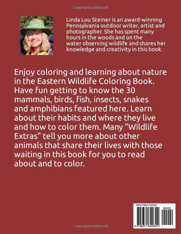 Eastern Wildlife Coloring Book by Linda Lou Steiner