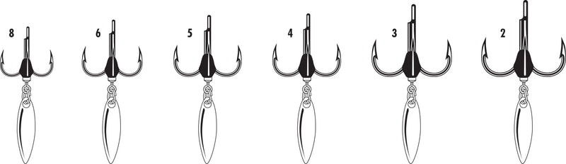 VMC Bladed Hybrid Short Shank Treble