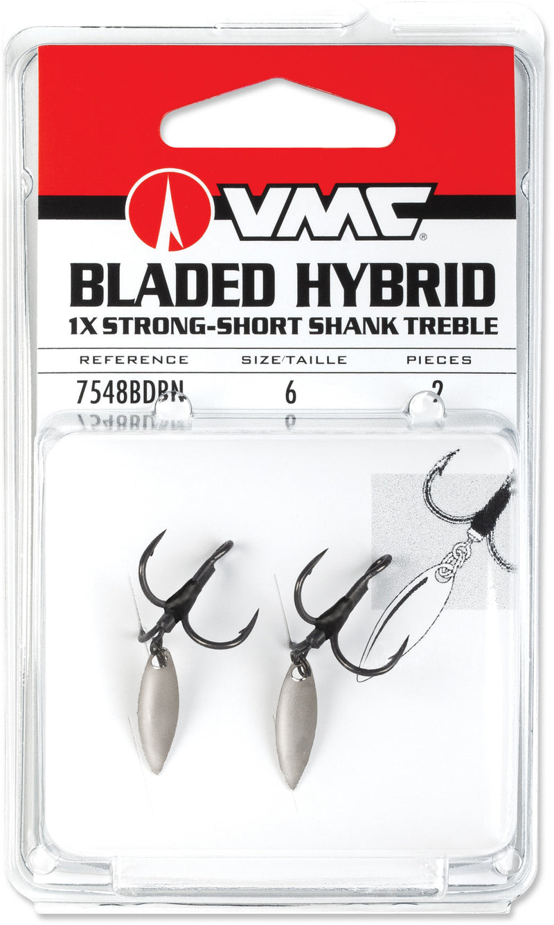 VMC Bladed Hybrid Short Shank Treble