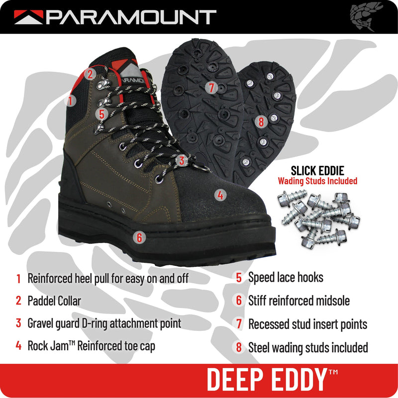 Paramount Deep Eddy Cleated Sole Wading Shoe