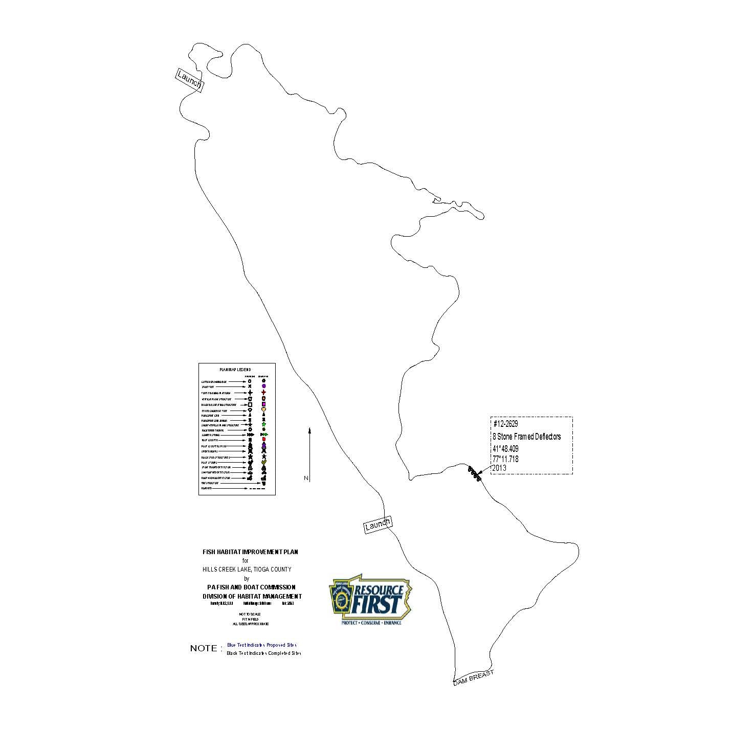 Hill Creek Lake Fish Habitat