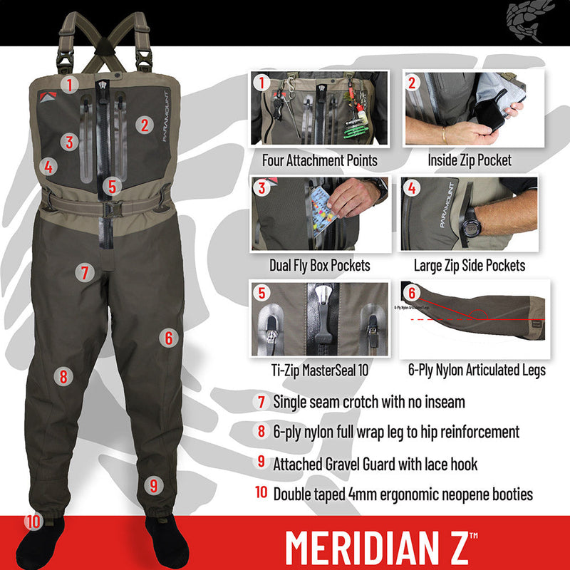 Paramount Meridian Z Zippered Breathable Wader