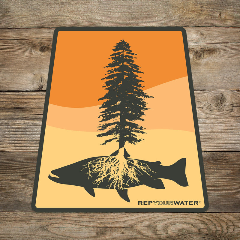 RepYourWater Fly Fishing Roots Sticker