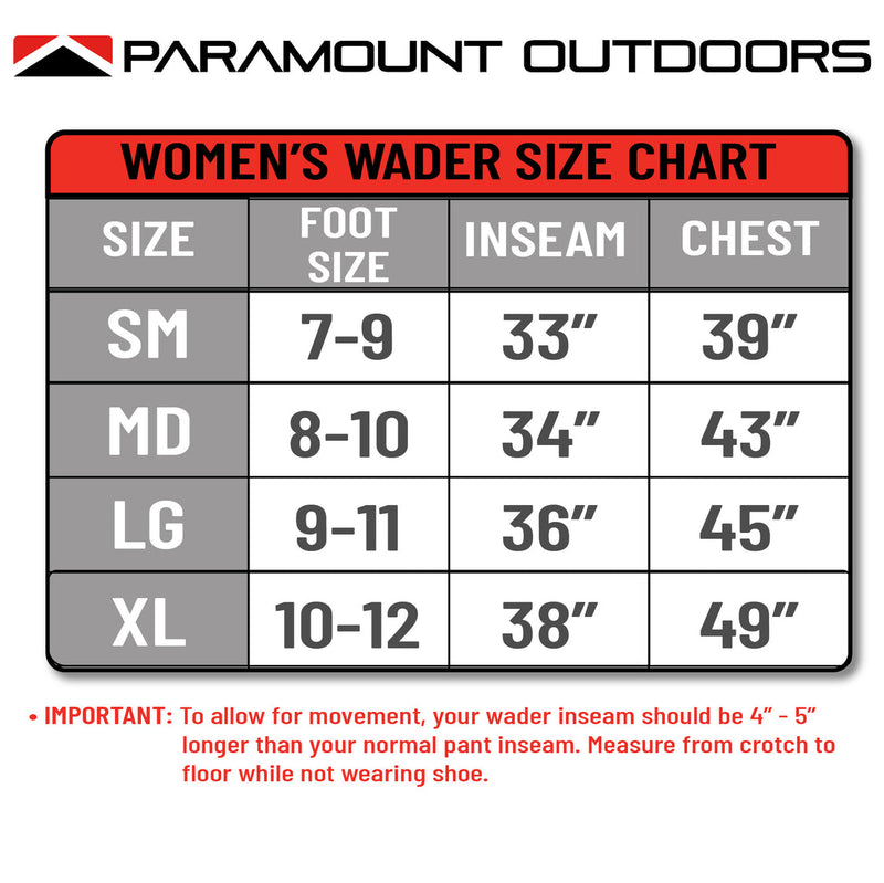 Paramount Whetstone Women's Stockingfoot Breathable Waders