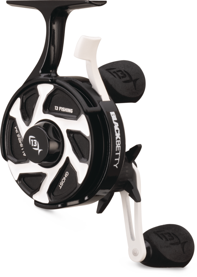 13 Fishing FreeFall Ghost Aluminum Inline Ice Reel
