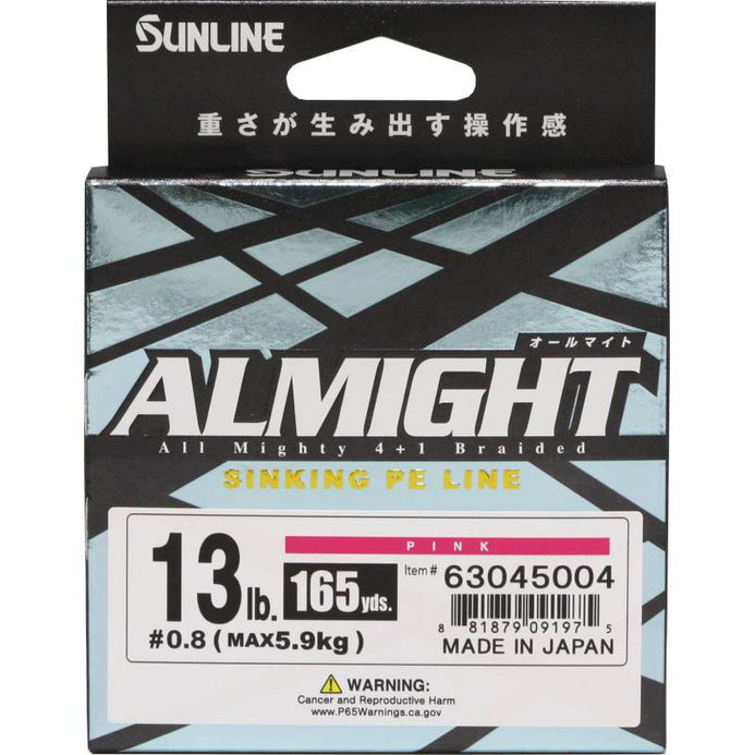 Sunline Almight Sinking PE Braid 165yd