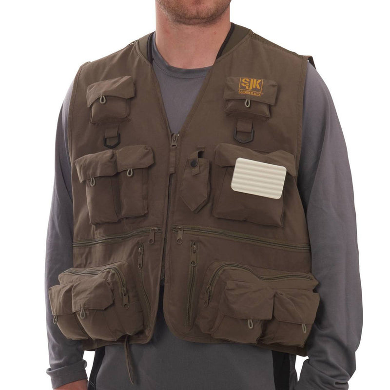 SJK Leader 27 Pocket Olive Mesh Back Vest