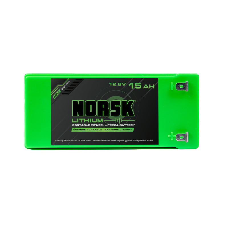 Norsk 12.8V 15Ah Lithium Battery with Charger