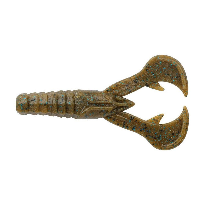 Berkley_PowerBaitMaxScentCrudCraw_GreenPumpkinBlueFleck_4in_alt1