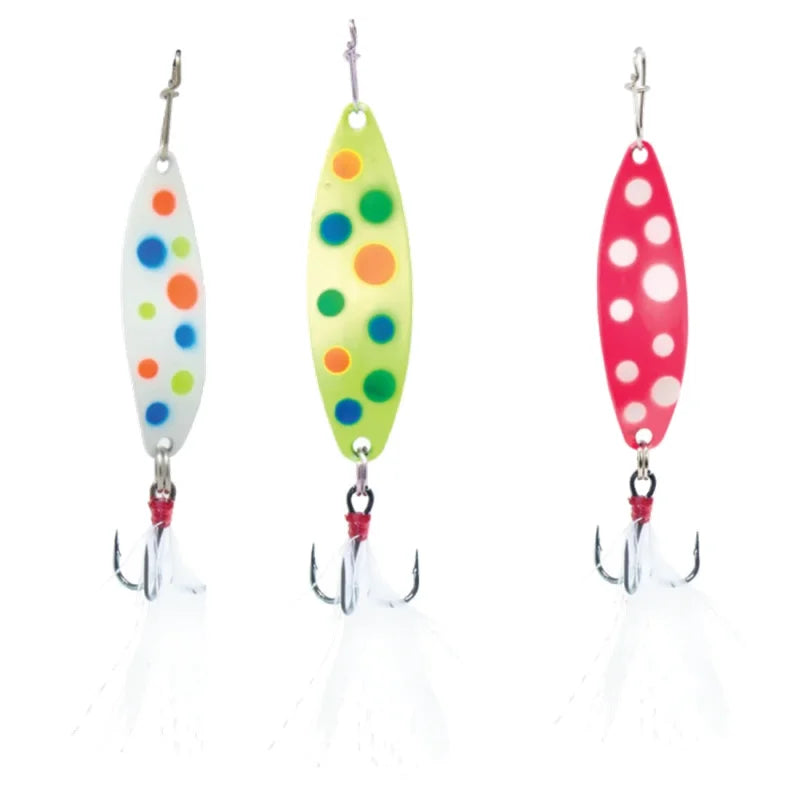 Clam Panfish Leech Flutter Spoon Kit