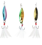 Clam Panfish Leech Flutter Spoon Kit Metallics
