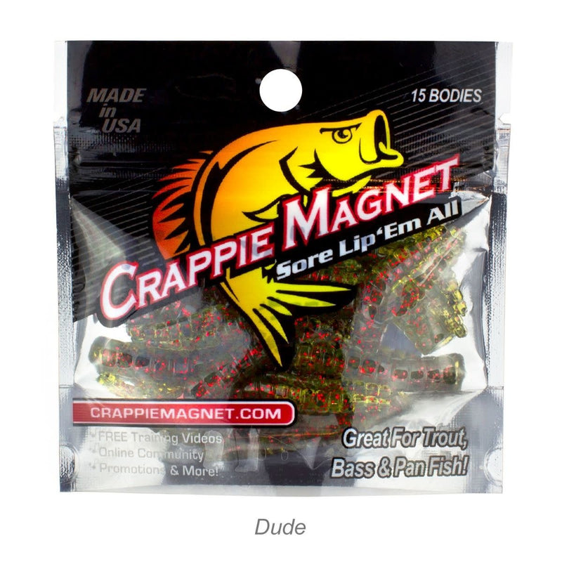 Crappie Magnet-Tackle Shack-87230-cm-15pc-dude-_green-red-flake_