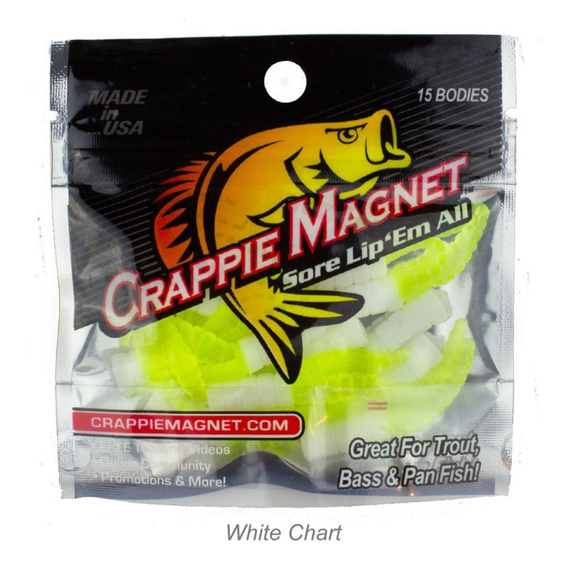 Crappie Magnet-Tackle Shack-87274-cm-15pc-white-chartreuse