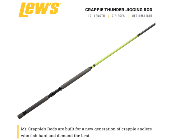 Lew's Mr. Crappie Crappie Thunder Jigging Rod