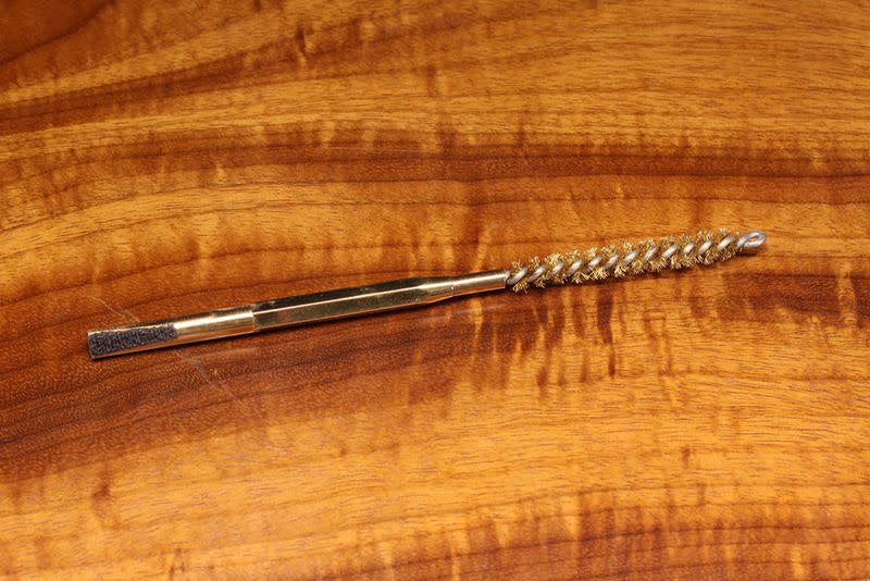 Dubbing Comb & Brush, 6", with Velcro Rakes and Brass Brush, Gold, Brass