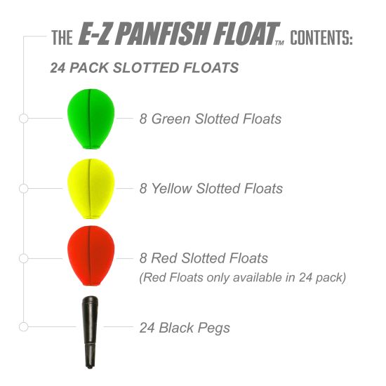 Trout Magnet E-Z Panfish Float 24 Pack
