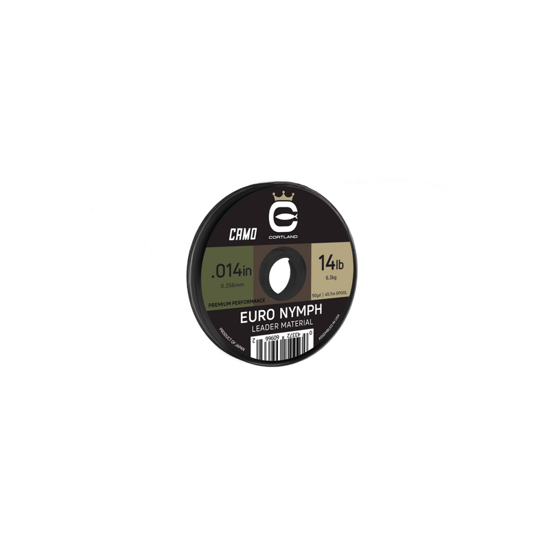 Cortland Euro Nymph Camo Nylon Leader Material