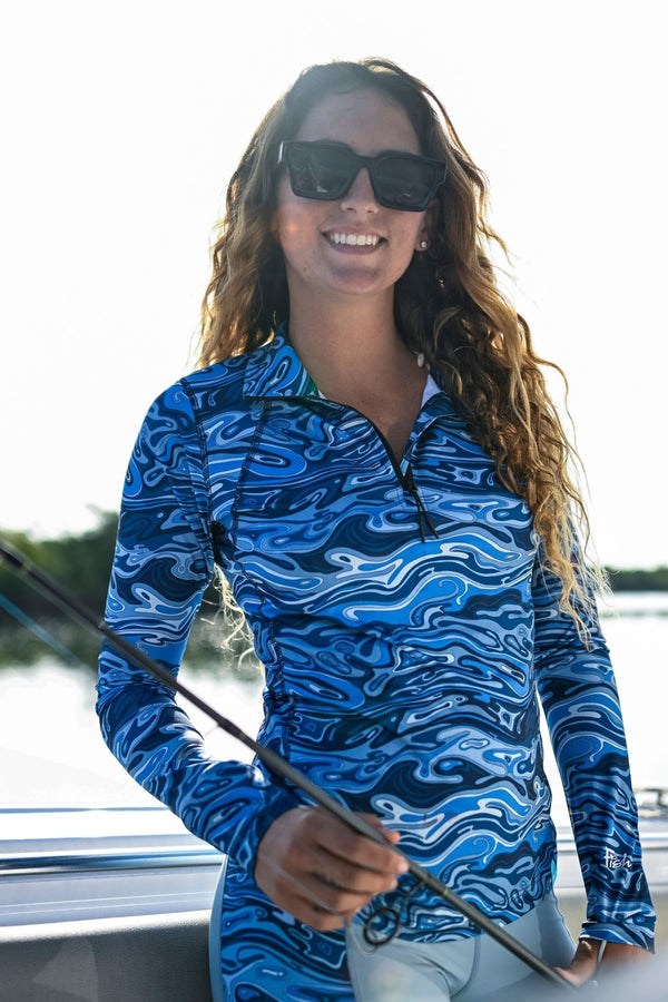 FisheWear 1/4 Zip Sunshirt