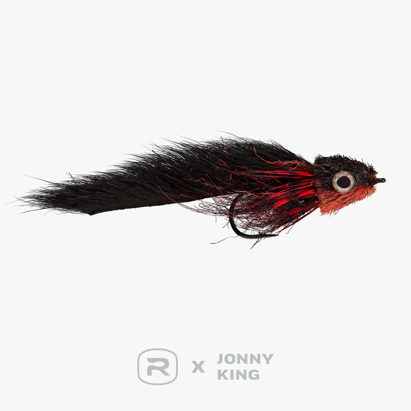 Rio's King Squirrely Muddler - Black/Red - Size 4