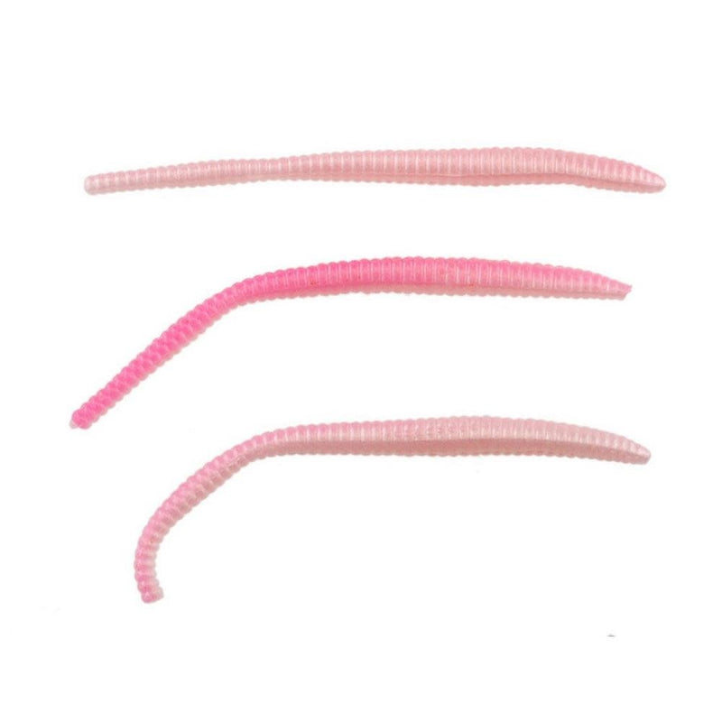 floating trout worm pink shad