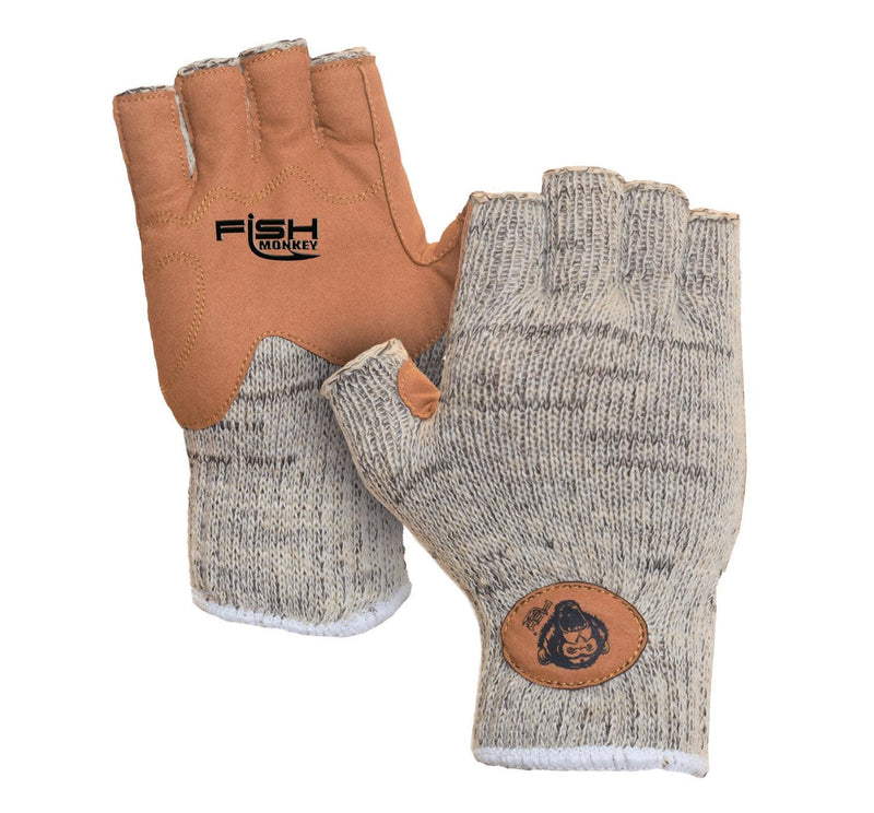 Fish Monkey Wooly Half Finger Wool Gloves