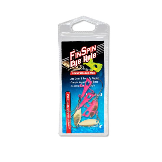 Crappie Magnet Fin Spin Eye Hole Jighead