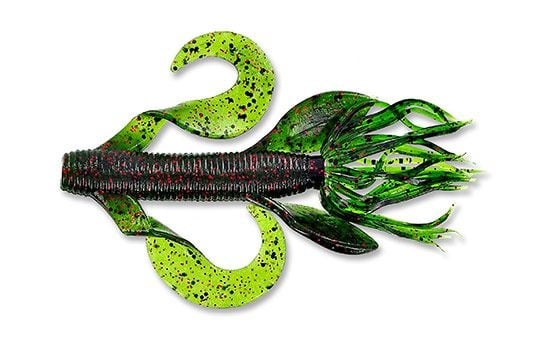 Gary Yamamoto Kreature 208 Watermelon Large Black Small Red Flake