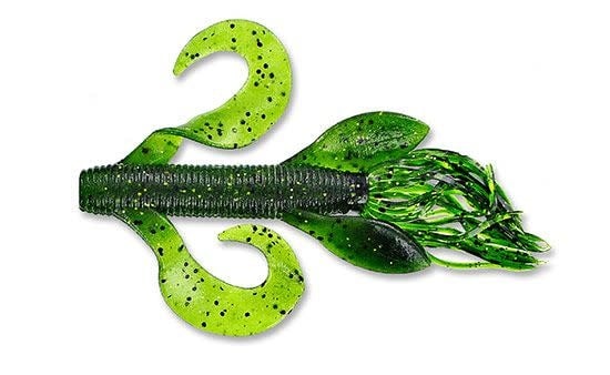Gary Yamamoto Kreature 323 Watermelon with Black and Small Gold Flake