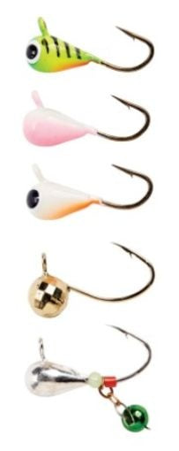 Eagle Claw Lazer Sharp Tungsten Ice Jig Assortment 5 pack