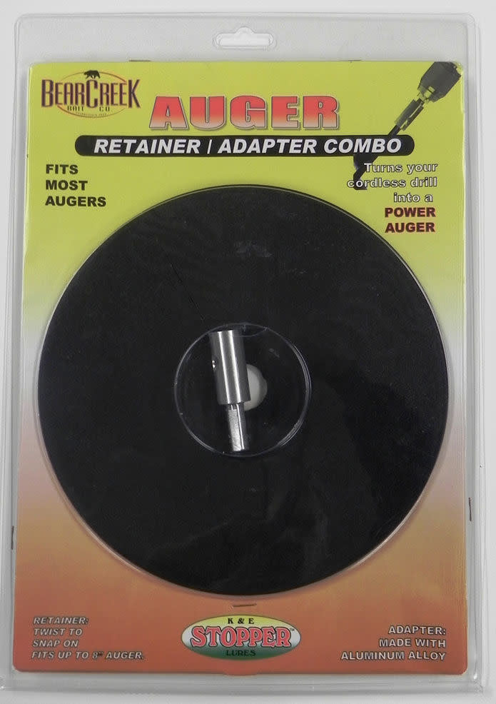 K&E Tackle Auger Retainer/Adapter Combo