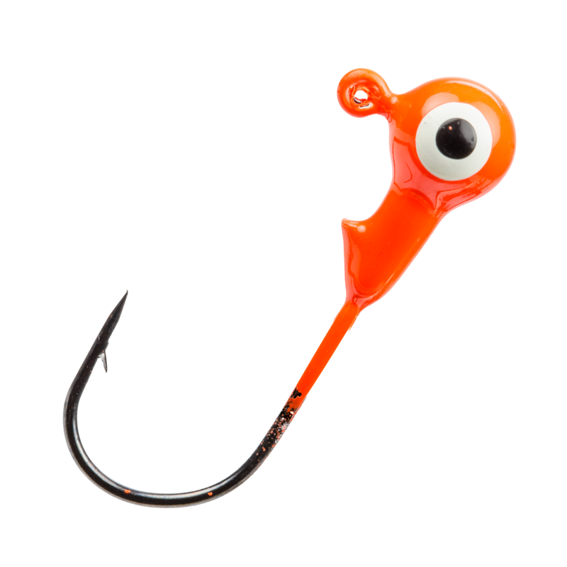 mr crappie jighead 1-16 flo orange