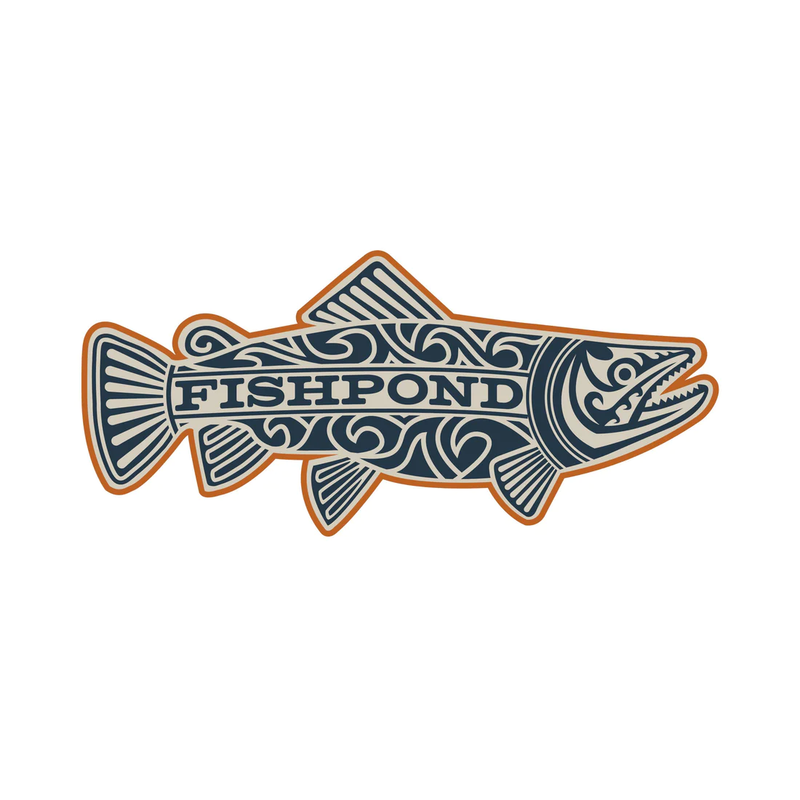 Fishpond Māori Trout Sticker
