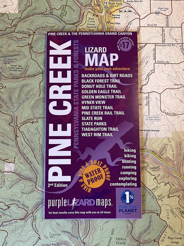 Purple Lizard Map-Pine Creek & Grand Canyon