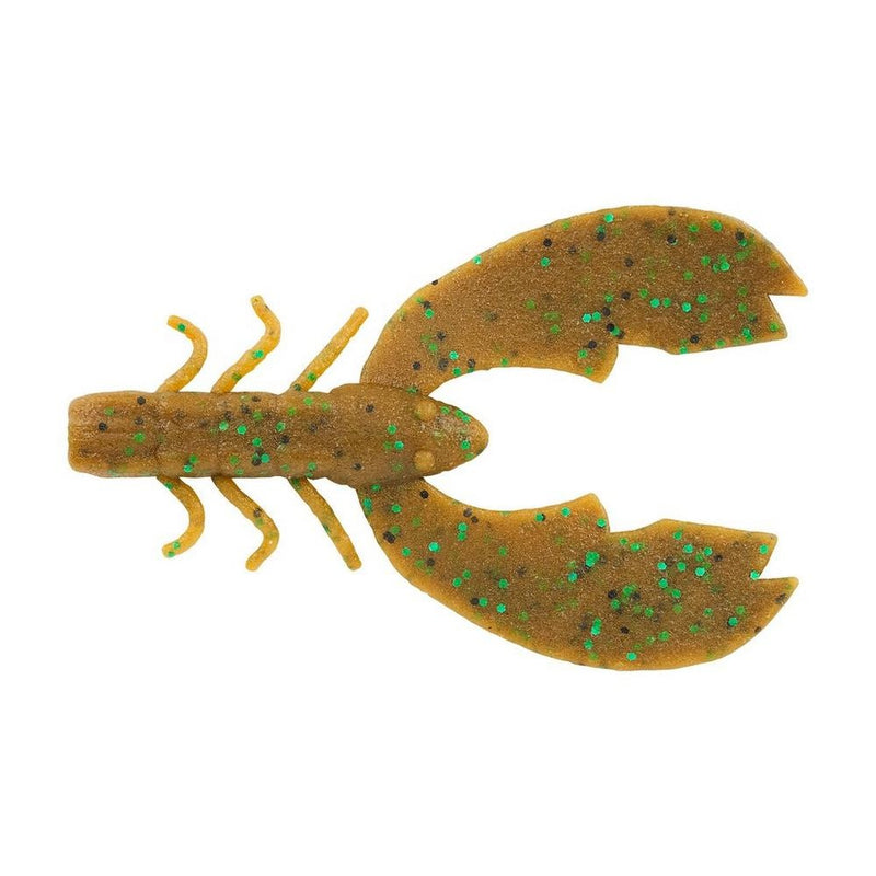PowerBaitMaxScentChiggerCraw_PumpkinGreenFleck_alt1