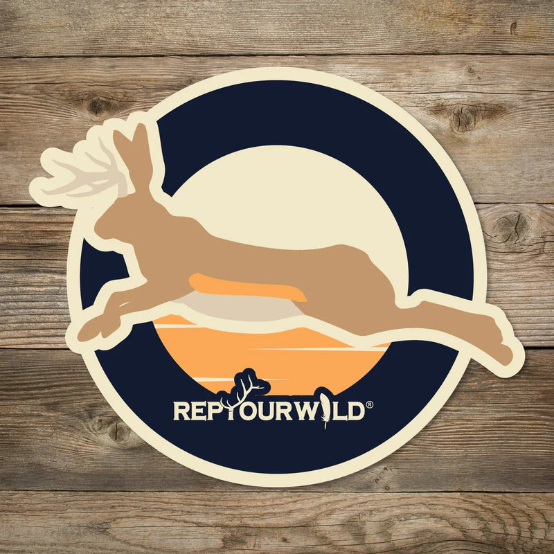 RepYourWater Jackalope Country Sticker
