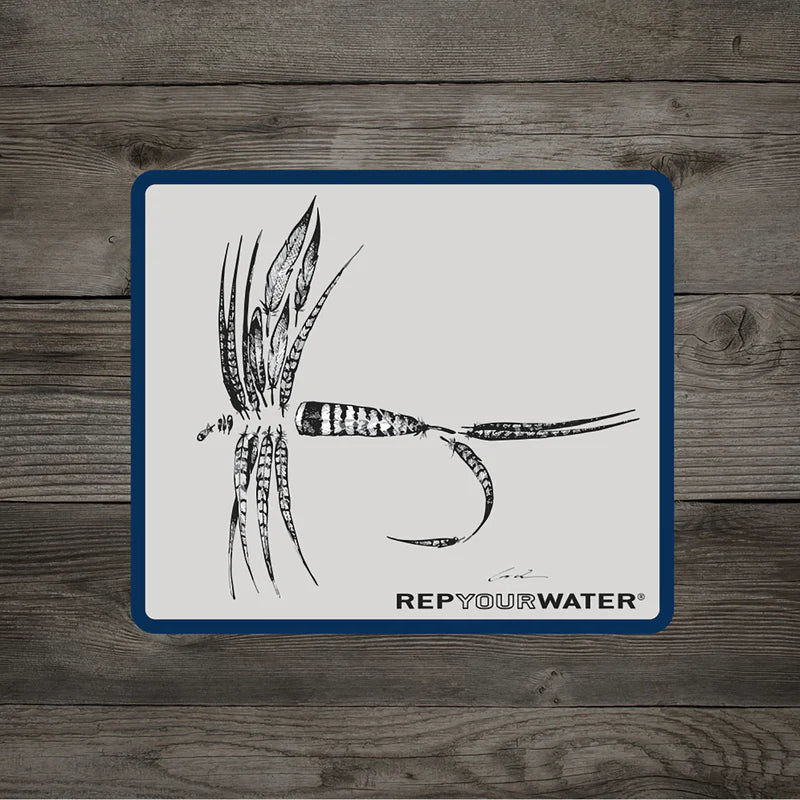 RepYourWater  Feather Dry Fly Sticker