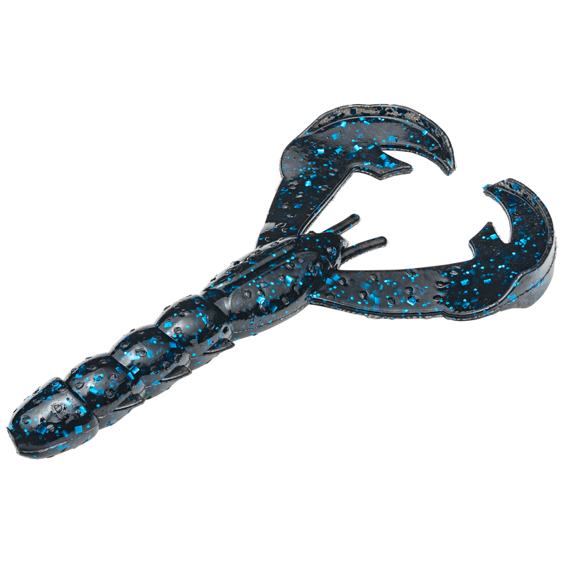 rage baby craw black blue flake