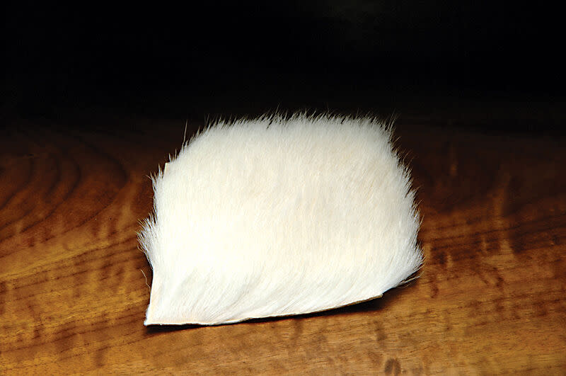 Hareline Calf Body Hair - White #377