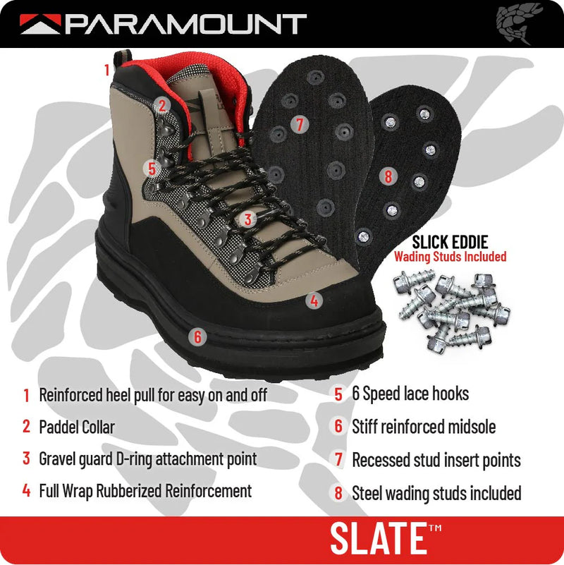 Paramount Slate Felt Wading Boot