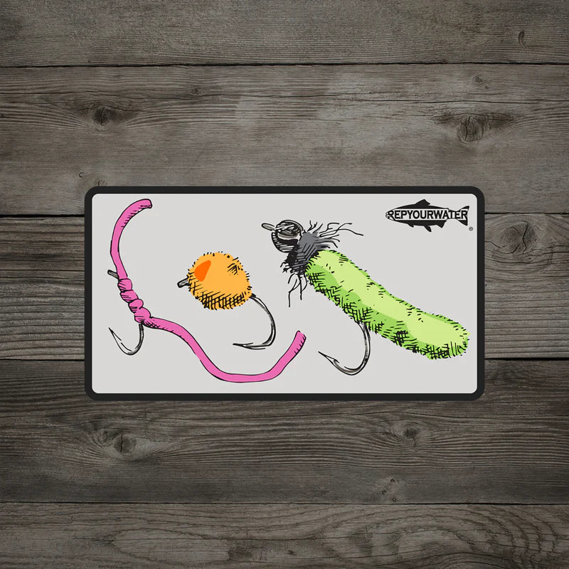 RepYourWater Trash Flies Sticker