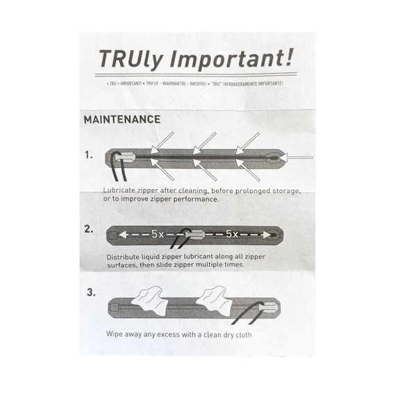 TruZip Lubricant Wipes